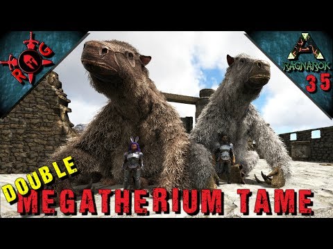 ARK: DOUBLE MEGATHERIUM TAME & BRIDGE BASE! Ep 35 [Vanilla w/ S+] [Sons of AnARKy]