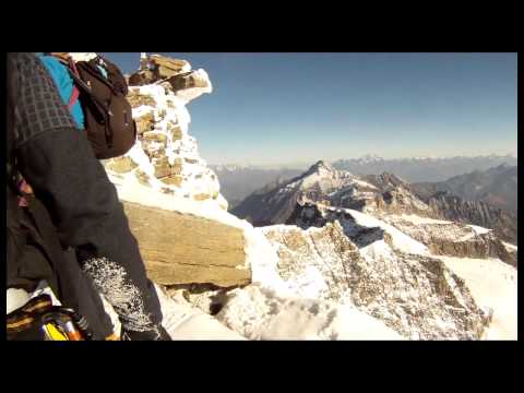 Squash Falconer - Climbing & Flying Gran Paradiso, 4061m. The Aosta Valley, Italy