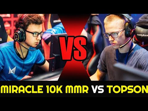 MIRACLE vs TOPSON MIDONE Very Intense Game - 10K MMR Battle 7.26 Dota 2