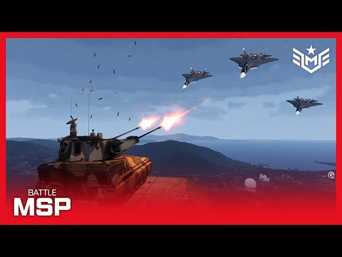 Newest Fighter Jets vs Fatal Anti-Air Tanks - Military Simulation Arma 3