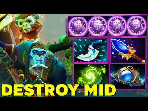 NEW OP MIDLANE - [ Witch Doctor ]  Aghs Scepter + Insane DAMAGE DEATH WARD Ez Delete ALL