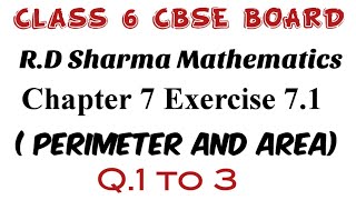 Exercise 7.1 Class 6 RD Sharma Mathematics