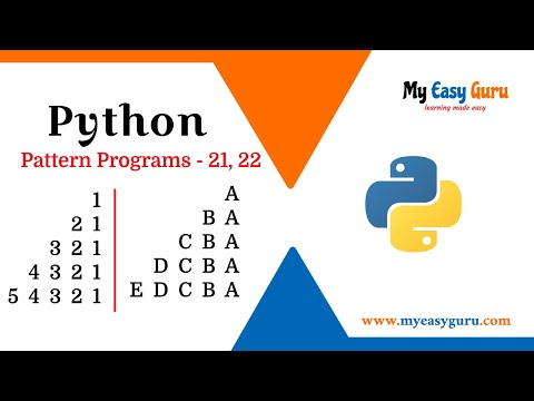 Pattern Program 21 22 Python Pattern Programs In Hindi Printing Patterns In Python In Hindi
