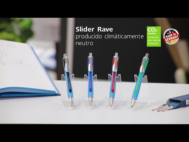 Vídeo relacionado con Schneider Xb Rave Retract Viscoglide - Bolígrafos de punta redonda, color azul (Caja de 5)