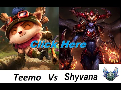 4: Diamond Teemo main vs Shyvana - Top Lane Dia 4 - 12/0/7 (VICTORY)
