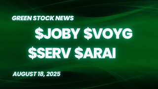 Joby Aviation ($JOBY) | Voyager Technologies ($VOYG) | Serve Robotics ($SERV) | Arrive AI ($ARAI)