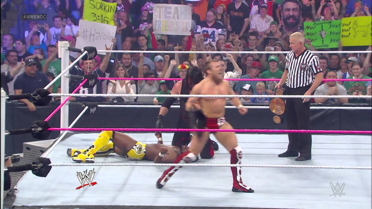 Team Hell No wins the WWE Tag Team Championships: Night of Champions 2012