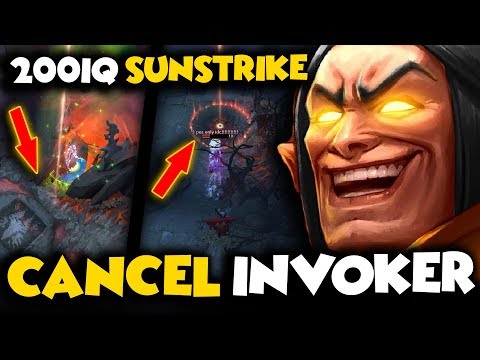 Cancel^^ Invoker INSANE 200IQ SUNSTRIKE Kills - Dota 2 Invoker