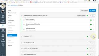 Canvas Modules - Prerequisites and Requirements