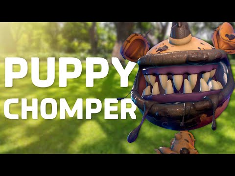 Ruffin' up the plants with Messed Up Pup Chomper in Battle for Neighborville!