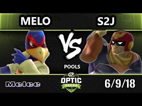 Optic Arena SSBM - Melo (Falco) Vs. Temp | S2J (Captain Falcon) Smash Melee Pools