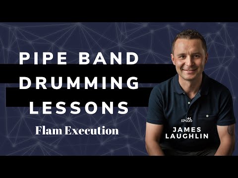 Pipe Band Drumming Lessons - How to Play a Flam, a detailed explanation