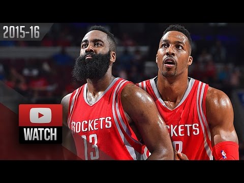 James Harden & Dwight Howard Full Highlights at 76ers (2016.03.09) - TOO GOOD!