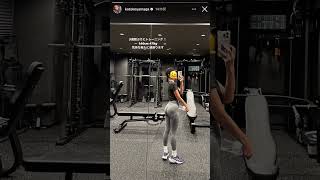 元ミス青学　山賀琴子　ジム着　レギンス トレーニングウェア #shorts