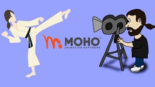 how to animate the camera and create depth in Moho
