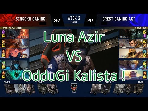 SG(OdduGi カリスタ) VS CGA(Luna アジール) - LJL 2019 Spring Week 2 Game 6