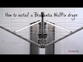 Brabantia WallFix Rotary with Storage Case Metallic Grey | 24m