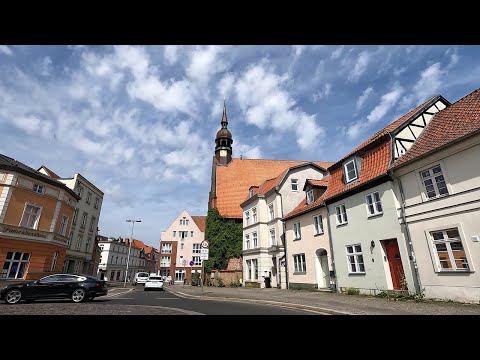 Driving in Stralsund, Germany.