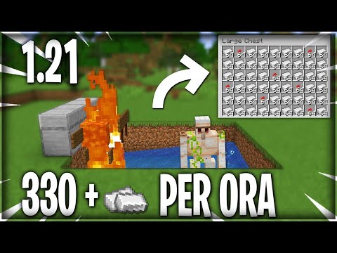 COME COSTRUIRE UNA FARM DI FERRO SUPER SEMPLICE su MINECRAFT 1.21