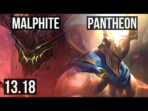 MALPHITE vs PANTHEON (TOP) | 8/1/5, Legendary | NA Diamond | 13.18