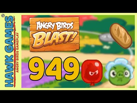 Angry Birds Blast Level 949 - 3 Stars Walkthrough, No Boosters