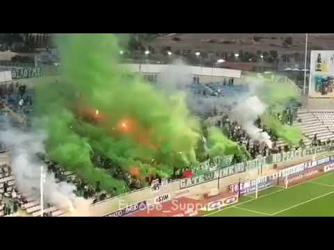 Omonia Nicosia ultras Gate 9 smoke party