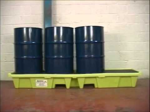4 Drum Inline Poly Spillpallet Short Version by ENPAC 4 Drum Inline ...
