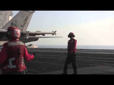 F/A-18 Hornets aboard USS George H.W. Bush (CVN 77) continue to combat ISIL