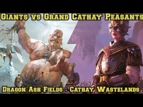 Total War Warhammer 3 Cinematic Battle: Giants vs Grand Cathay Peasants