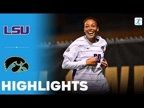 LSU vs Iowa | NCAA College Women's Soccer | Highlights - November 21, 2025