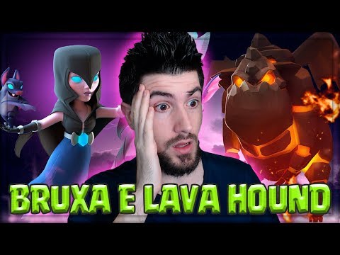 LAVA E BRUXA SOMBRIA NO PUSH DO CLASH ROYALE?!