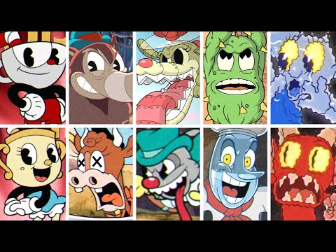 Cuphead DLC - All Bosses (2 Player)