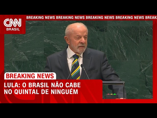 Lula na ONU: "Brasil não é quintal de ninguém" | LIVE CNN