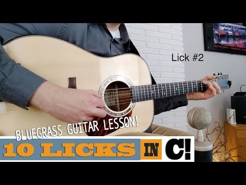 “10 Licks in C” | Bluegrass Soloing Guitar Lesson with TAB