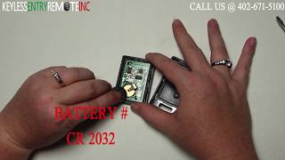 How To Replace A 2010 - 2015 Cadillac SRX Key Fob Remote Battery FCC ID:  NBG009768T