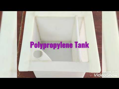 Rectangular Polypropylene Tank for Electroplating