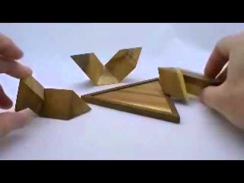 Triangulator wood brain teaser puzzle.flv