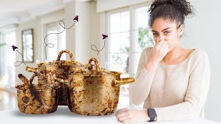 6 HACKS to get rid of Gross Kitchen Smells