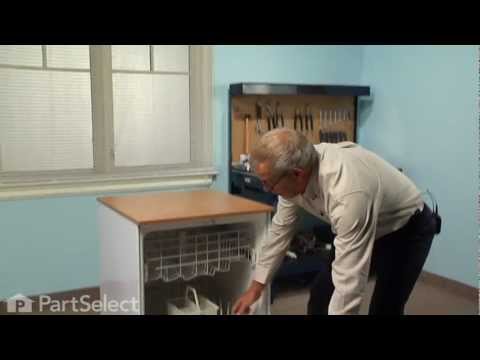 Dishwasher Repair- Replacing the Lower Rack Rear Wheel (GE Part # WD12X10074)