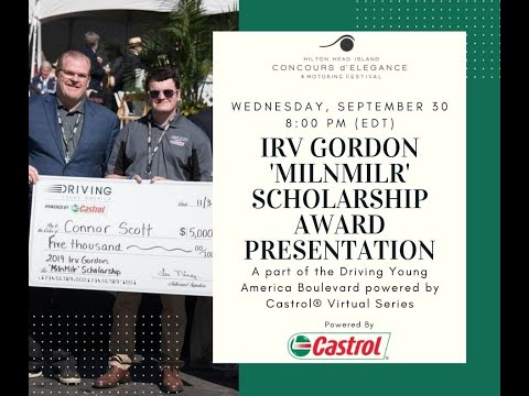 Irv Gordon 'MilnMilr' Scholarship Award Presentation