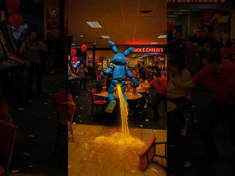 🍕99 Toy Bonnie’s GO TO Chuck E Cheese! #fnaf #chuckecheese #brainrot #ai