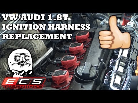 VW / AUDI 1.8T Coil Pack Ignition Harness Kit Install