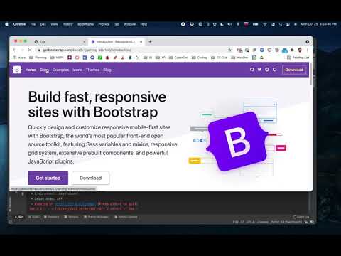 Starting your Flask Project + first template with Bootstrap