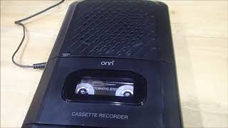 Video thumbnail for Onn Cassette Recorder Review by Slabs4