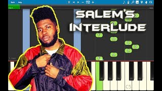 Khalid - Salem&#39;s Interlude Piano Tutorial EASY (SUNCITY) Piano Cover
