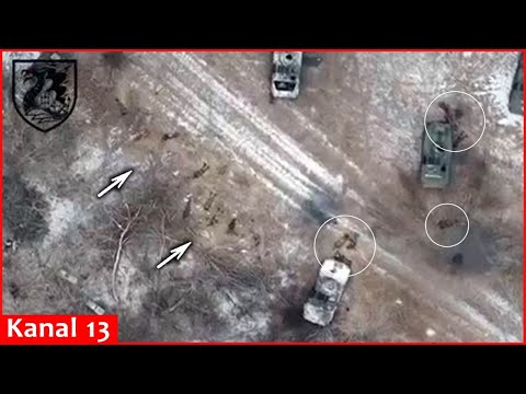 Russians met with artillery after crossing the river and attacking with equipment and infantry