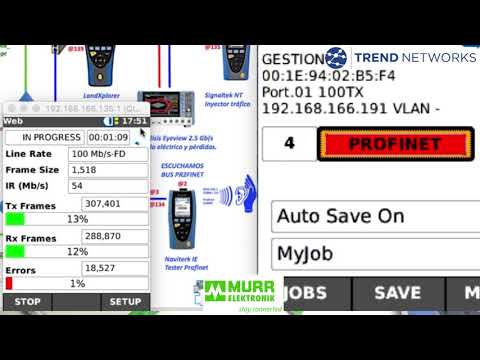VIDEO 2 semáforos en Profinet a través de Tend Netwoks NAVITEK IE