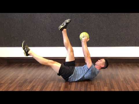 Med Ball Alternating Leg Drops