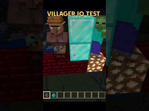 Villager IQ Test Results Shocking!! 😱 #Minecraft