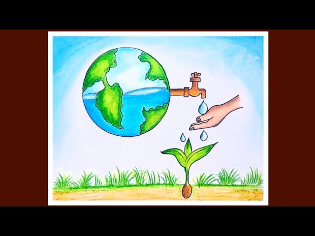 Global Warming Poster Save Earth Drawing Semua Tentang Informasi Poster